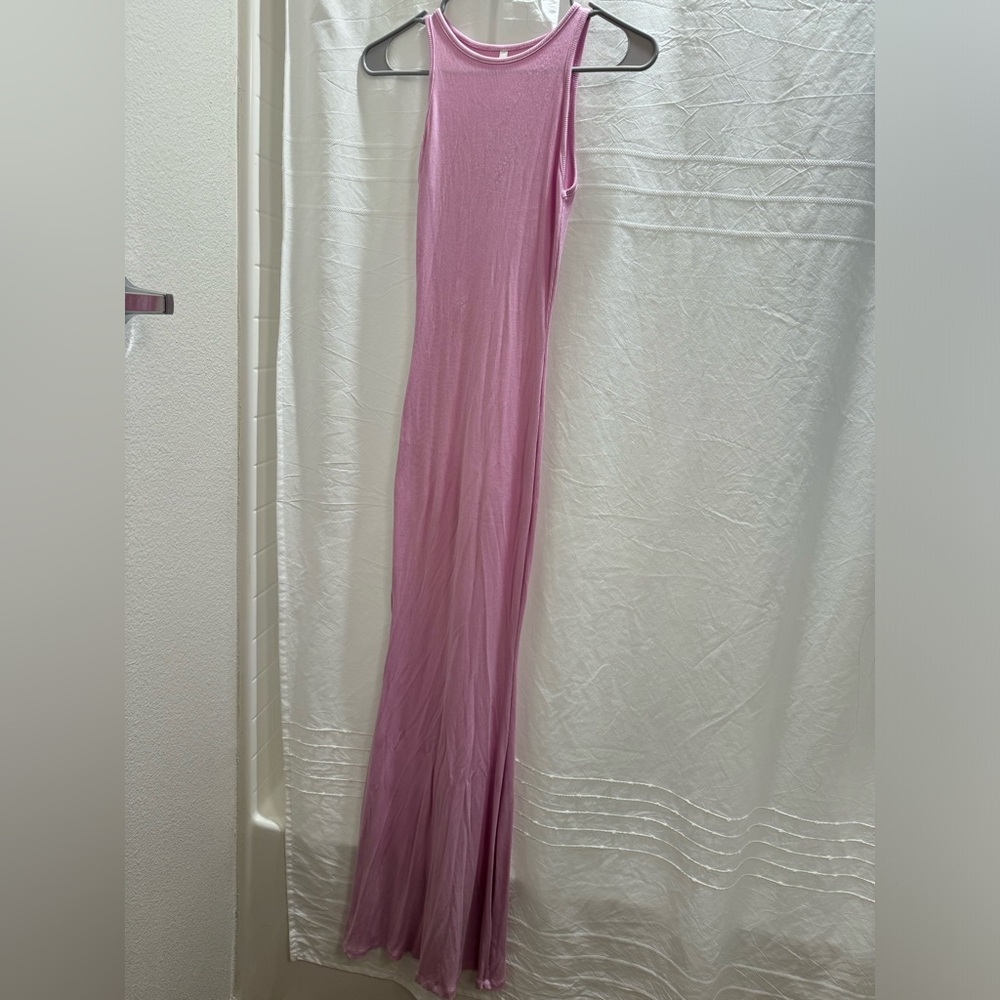 Pink maxi dress